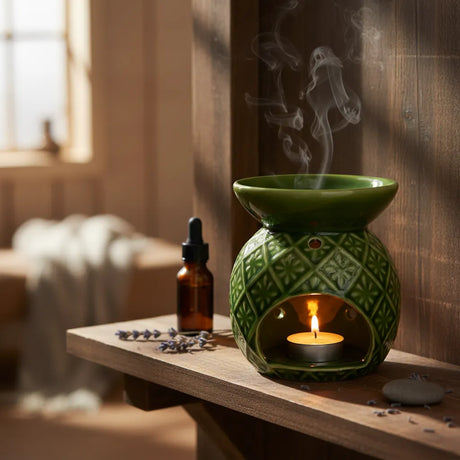 Difusor de Ceramica Verde Textura Design