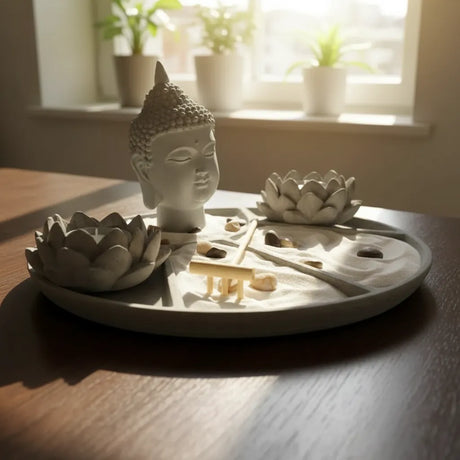 Jardin Zen Budda Head