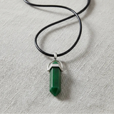 Collar de Punta Jade Verde