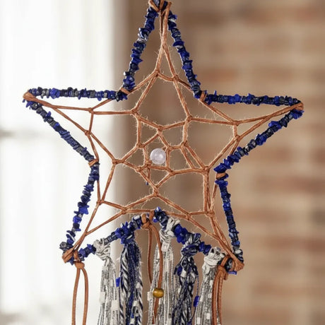 Atrapasueños Estrella Azul