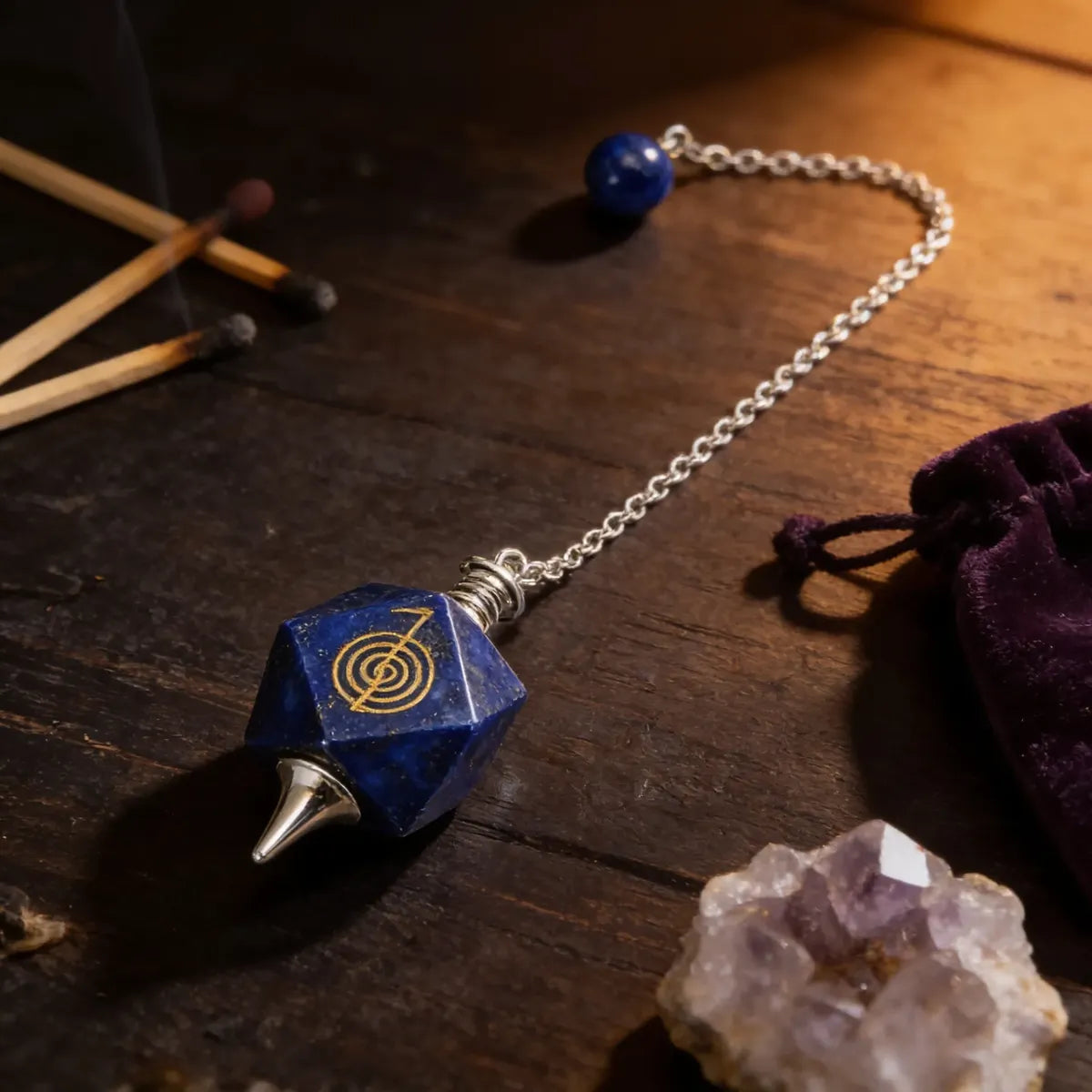 Péndulo Piedra Chokurei Lapislazuli