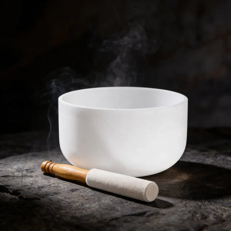 Cuenco Tibetano Cuarzo 8 Pulgadas Nota SOL