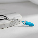 Colgante Lotus de Punta Turquesa