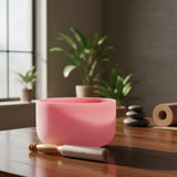 Cuenco Tibetano Cuarzo Rojo 10 Pulgadas Nota DO