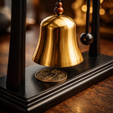Campana Gong de Escritorio Negro
