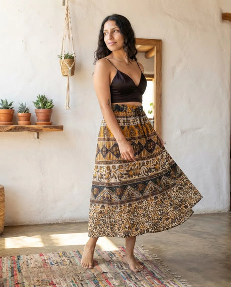 Falda Dinu Amarilla