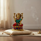 Laxmi Bronce con Piedras 14 cm