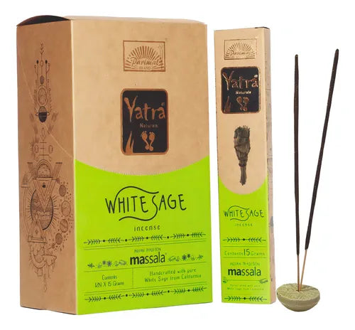 Incienso Natural Yatra Salvia Blanco - Parimal