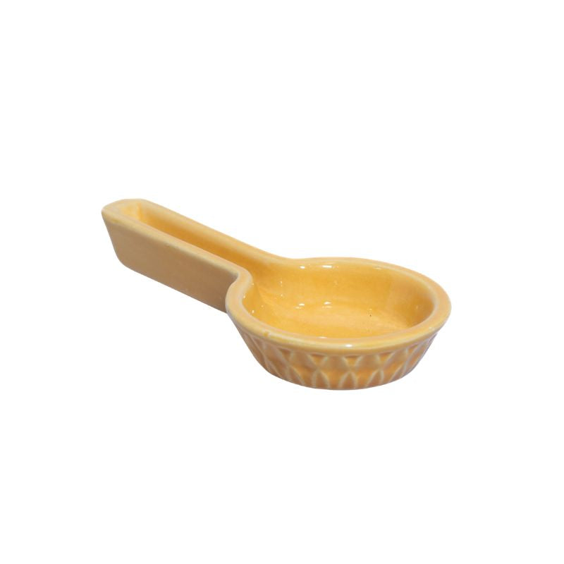 Sahumador Porta Incienso Esmaltado Amarillo - Sagrada Madre