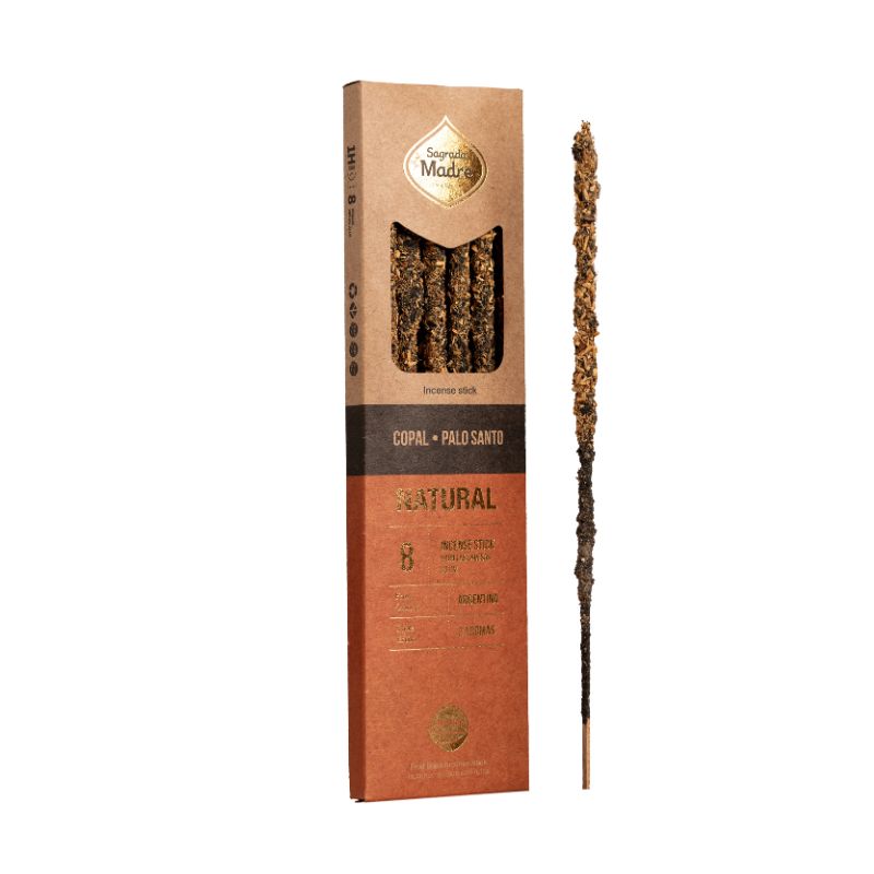 Sahumerio Dos Aromas Natural Copal Palo Santo - Sagrada Madre