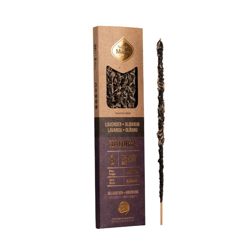 Sahumerio Dos Aromas Natural Lavanda Olíbano - Sagrada Madre