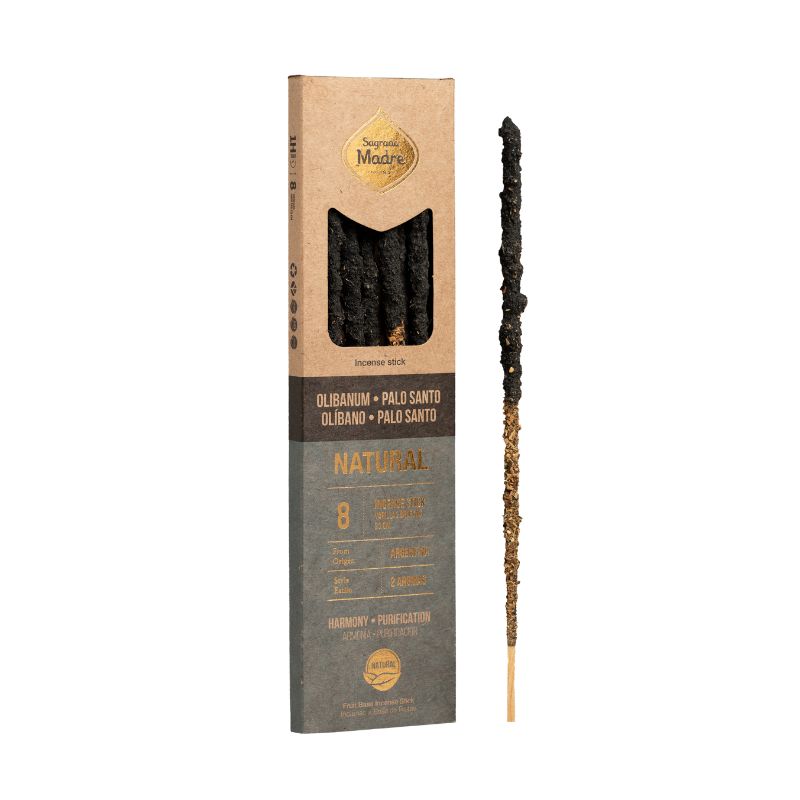 Sahumerio Dos Aromas Natural Olíbano Palo Santo - Sagrada Madre