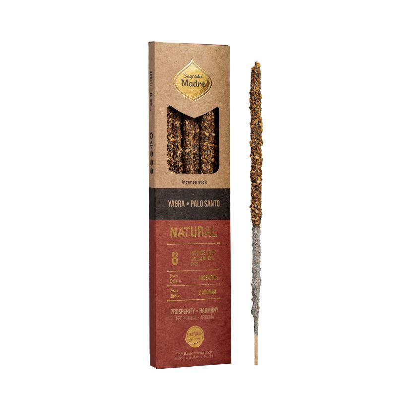 Sahumerio Dos Aromas Natural Yagra Palo Santo - Sagrada Madre