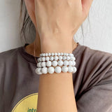 Pulsera Howlita 6mm