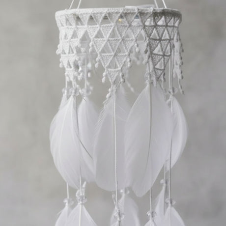 Atrapasueños Pluma Blanca