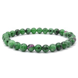 Pulsera Zoisita Rubi 6mm