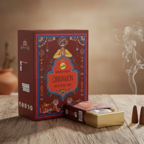 Incienso Cascada Golden Indian Canela 10 conos