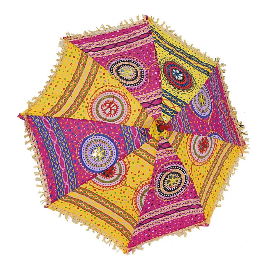 Sombrilla India Patchwork Diseño Surtido