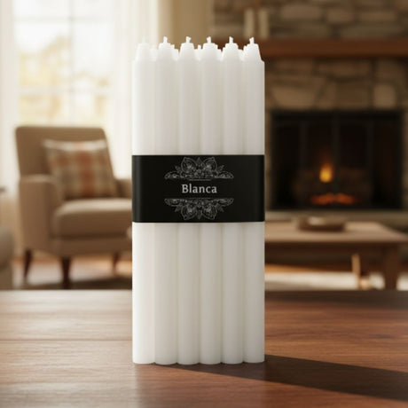 Vela Larga Blanca 10 u.