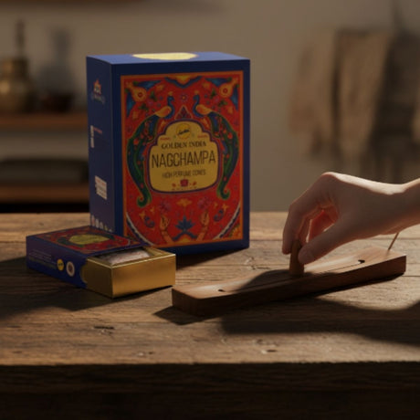 Incienso Cascada Golden Indian Nag Champa 120 conos