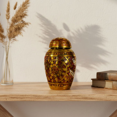 Ánfora de Bronce Rojo Pequeño