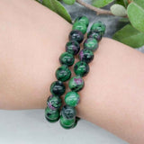 Pulsera Zoisita Rubi 8mm