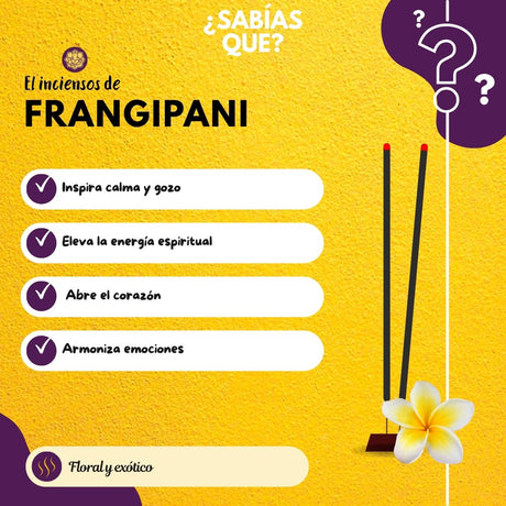 Incienso Orgánico Frangipani - Goloka