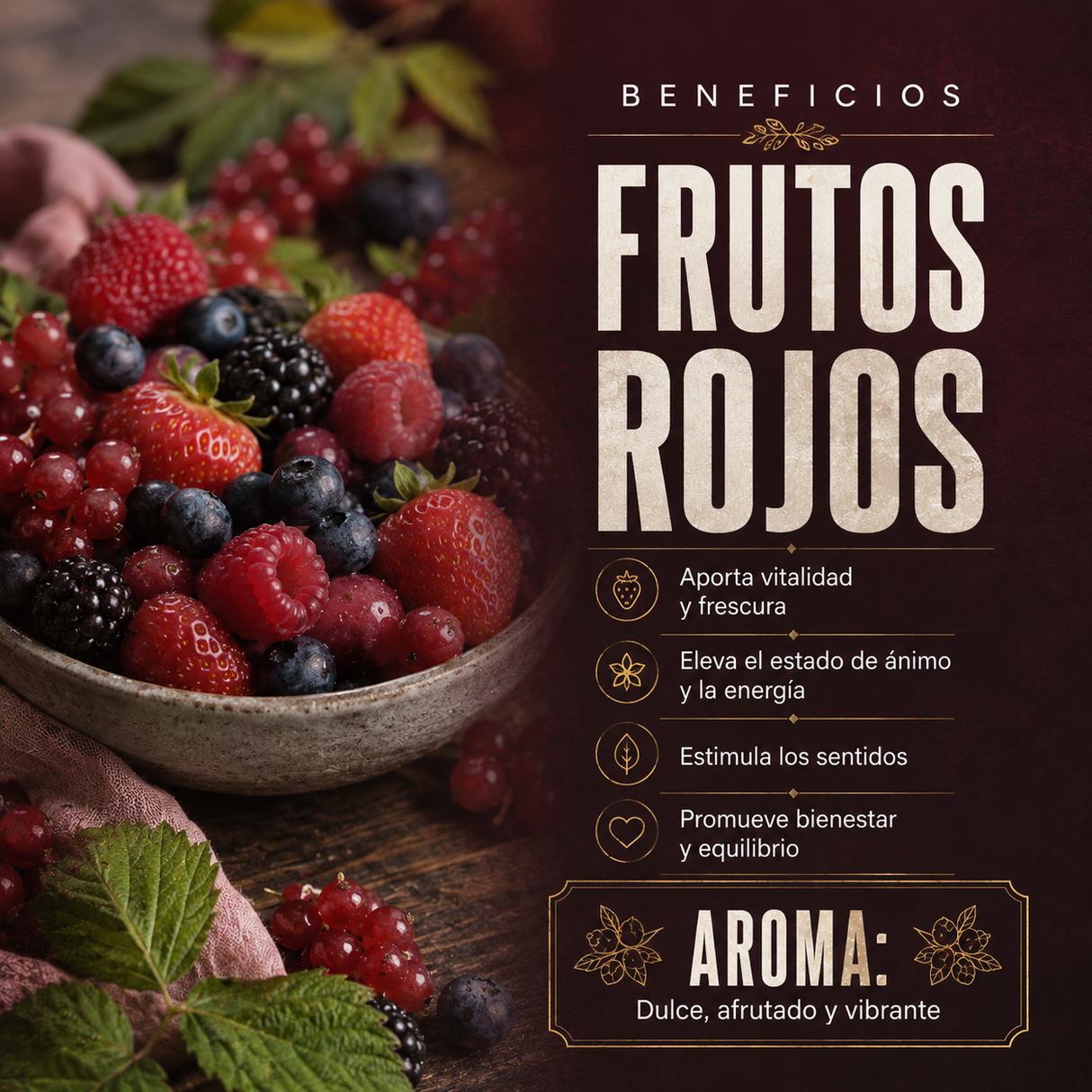 Vela Tapa Vidrio - Frutos Rojos