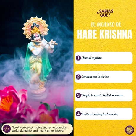 Incienso Natural Hare Krishna Hare Rama - Parimal