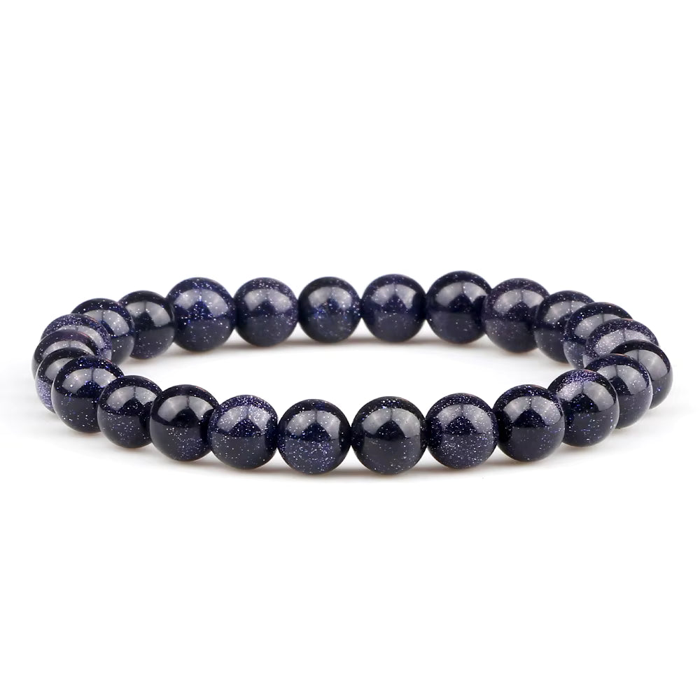 Pulsera Lluvia de Estrellas Azul 8mm