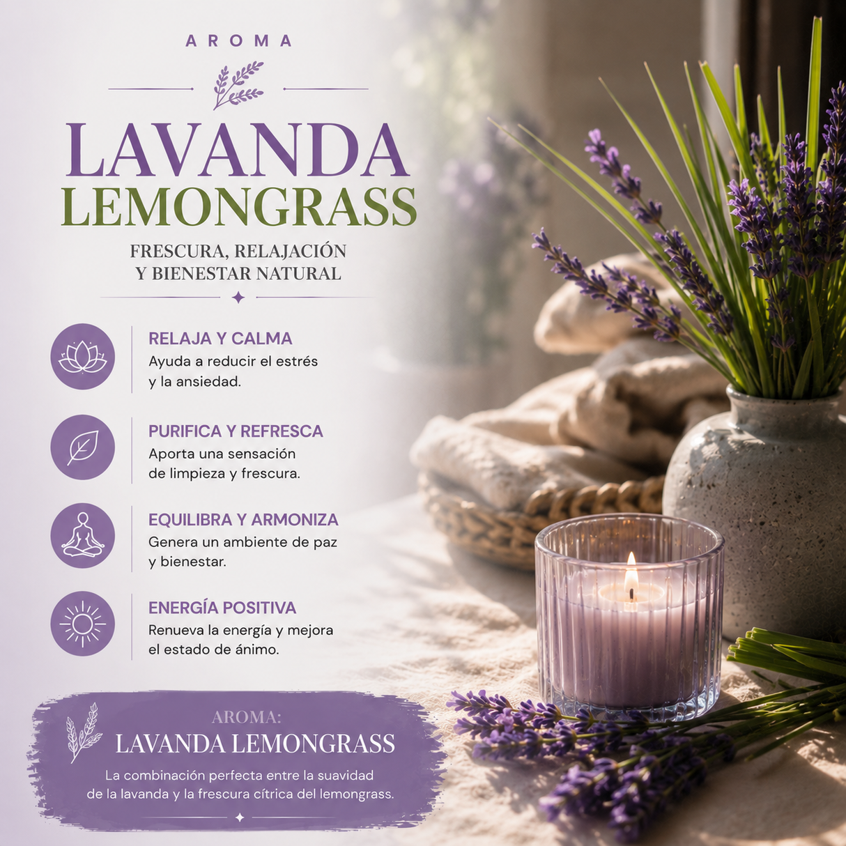 Incienso Ayurveda Lavanda y Lemongrass
