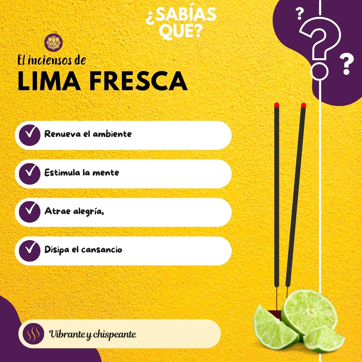 Incienso Natural Lima Fresca - Alaukik