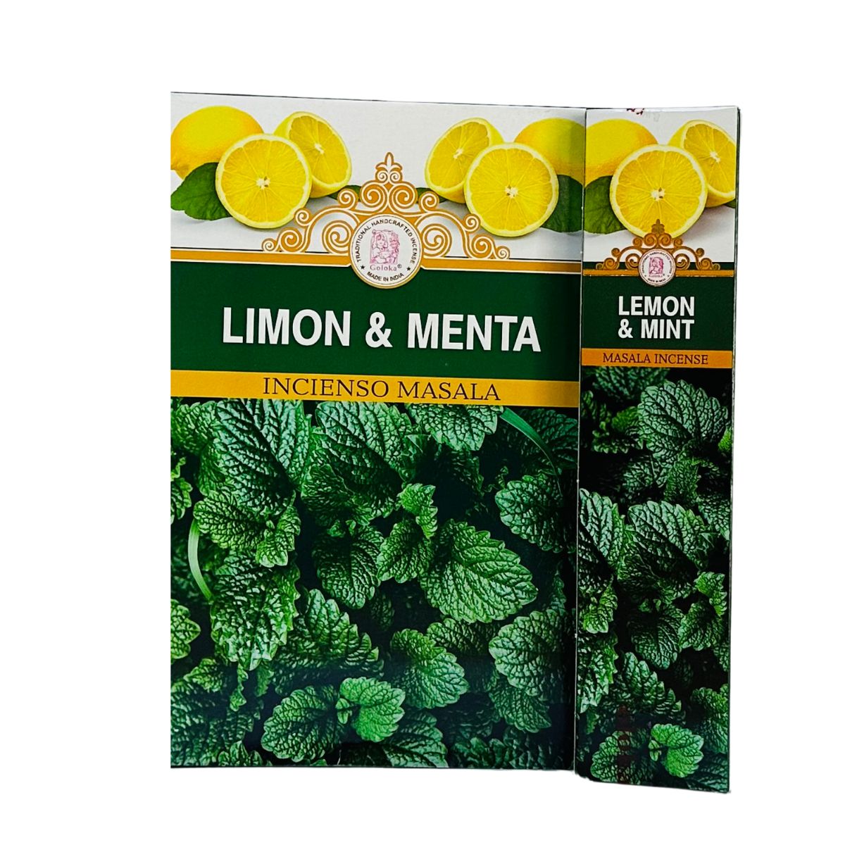 Incienso Natural Limon y Menta - Goloka