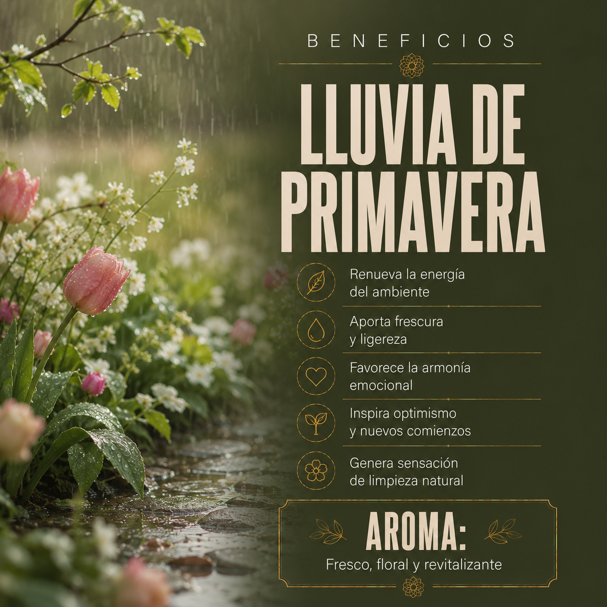 Incienso Lluvia de Primavera Jardín SAC