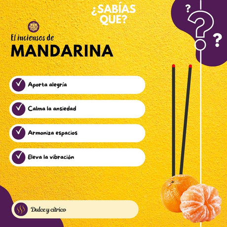 Incienso Mandarina Jardín SAC