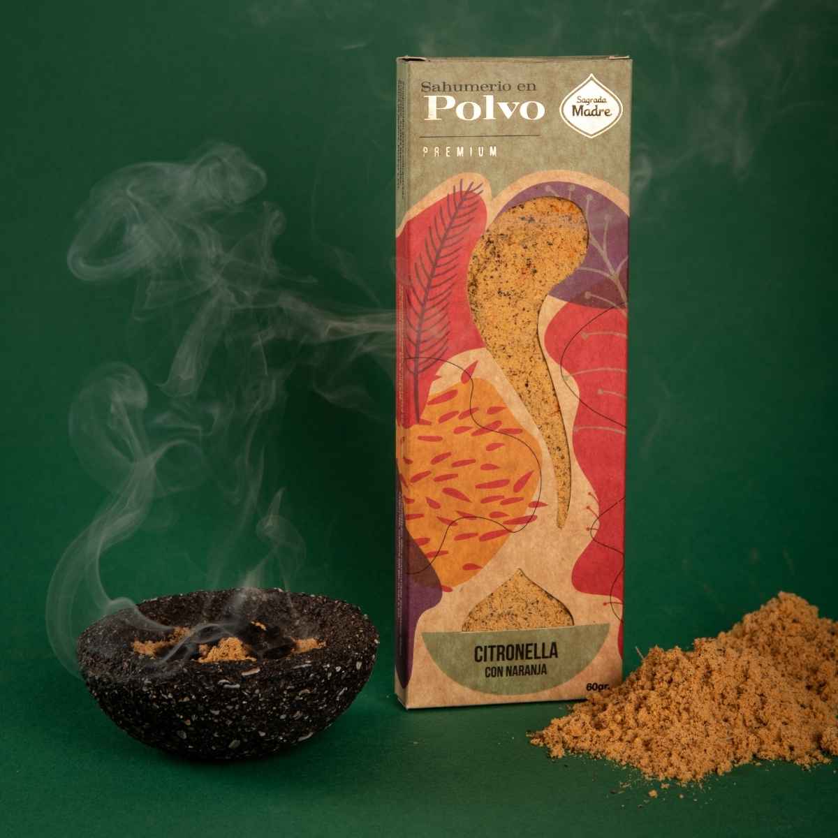 Sahumerio en Polvo Citronella y Naranja
