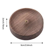 Porta incienso Redondo Wood Oscuro