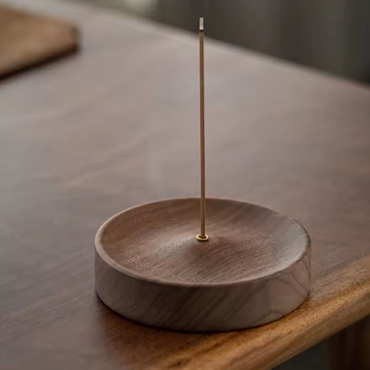 Porta incienso Redondo Wood Oscuro