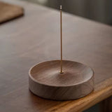 Porta incienso Redondo Wood Oscuro