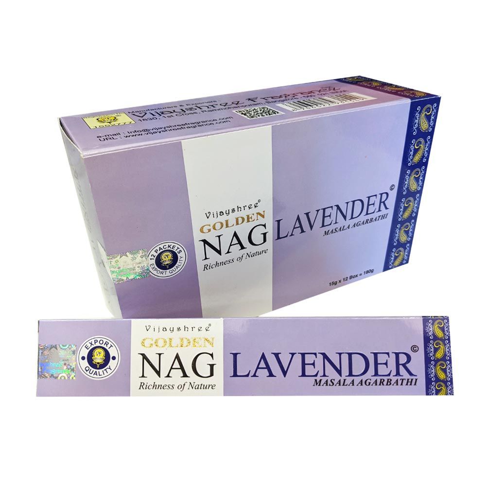 Incienso Natural Golden Nag Lavanda - Vijayshree