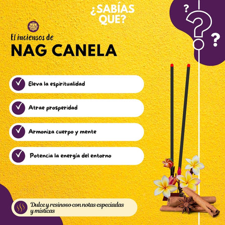 Incienso Nag Champa y Canela Jardin - Goloka
