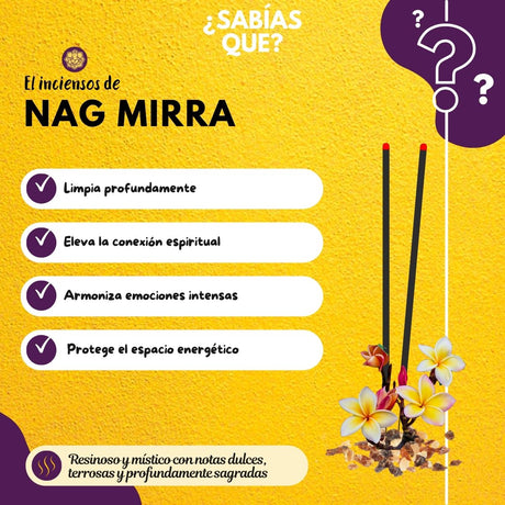 Incienso Nag Champa y Mirra Jardin - Goloka