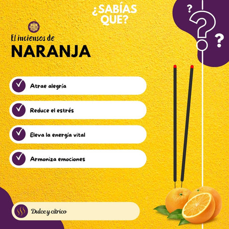 Incienso Jardín Naranja - Parimal Jumbo