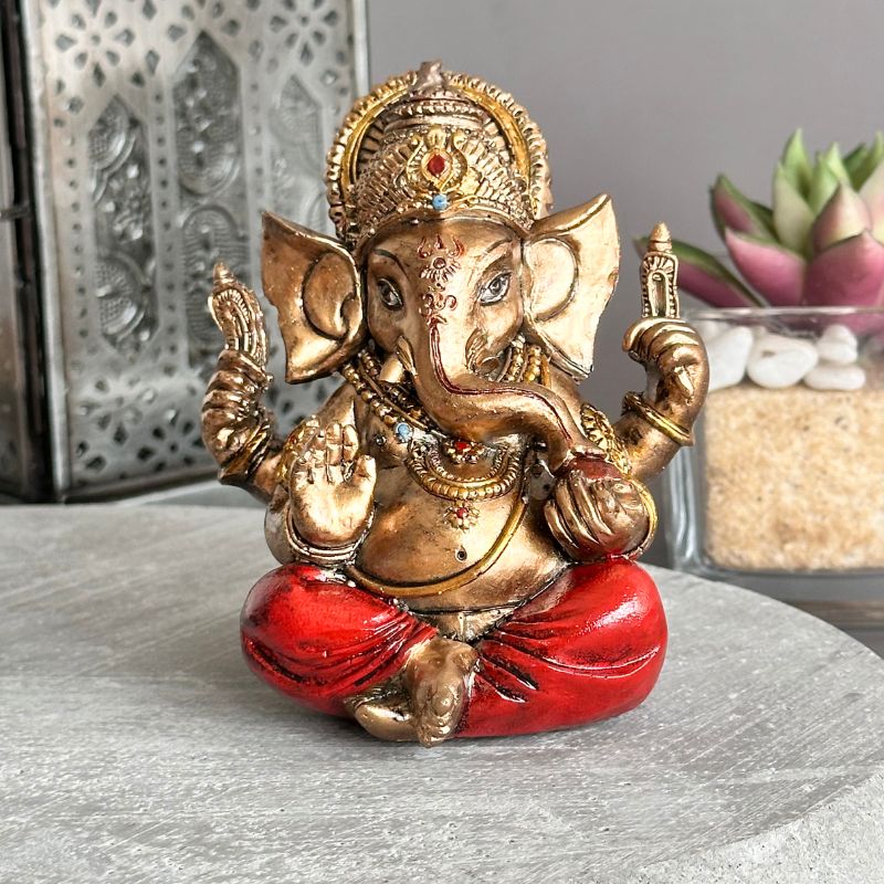 Ganesh Red&Gold