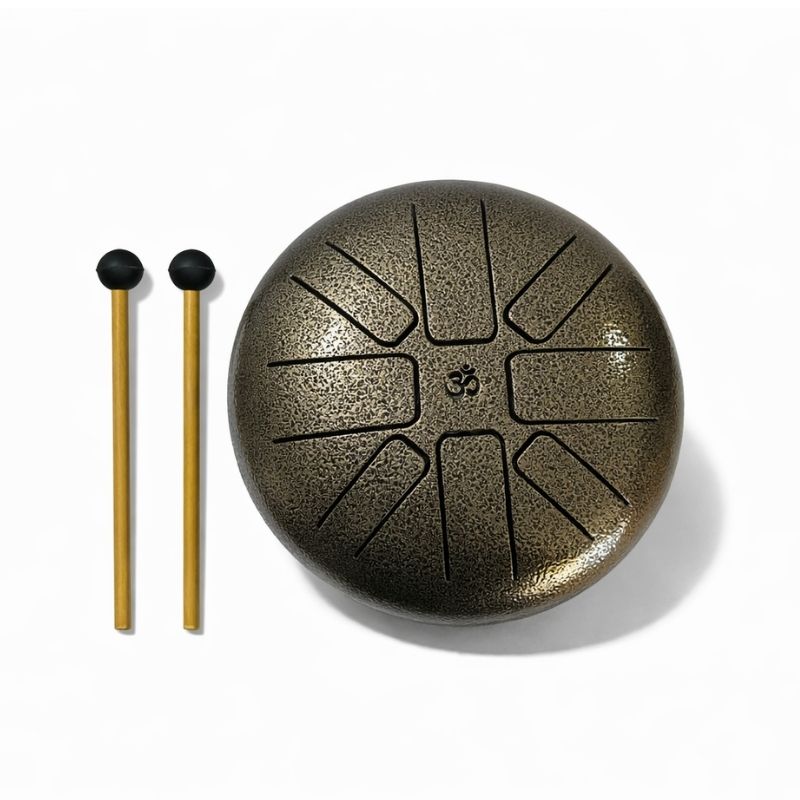 Hand Drum Bronce Envejecido 16 cm