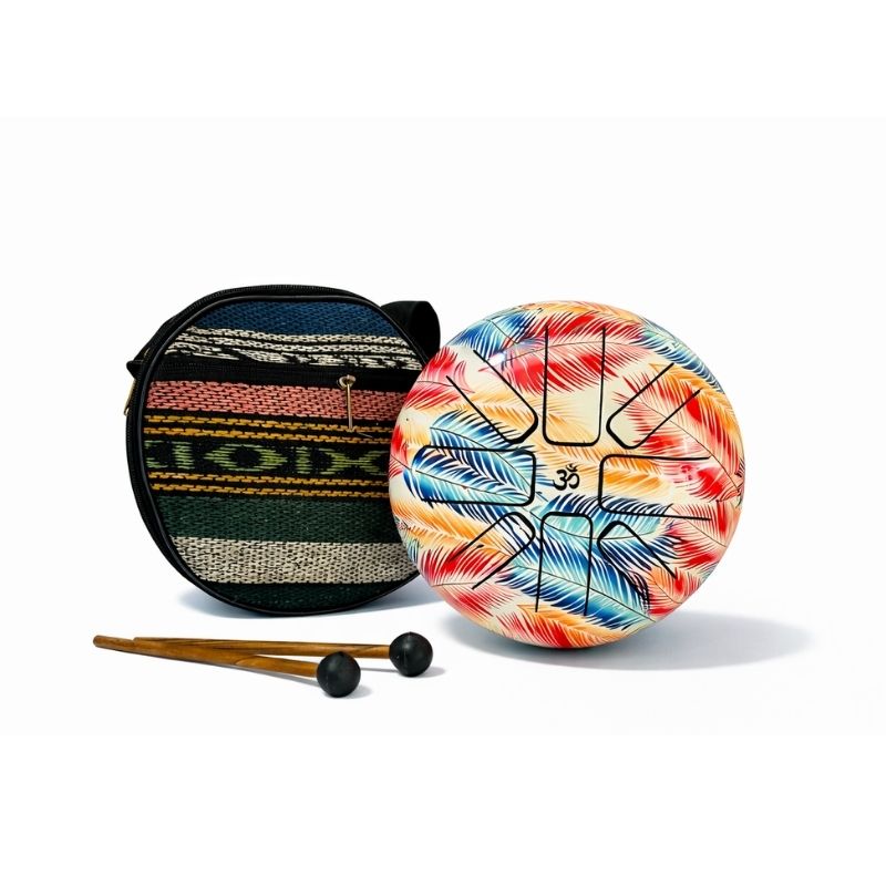 Hand Drum Pluma Arcoíris 16 cm