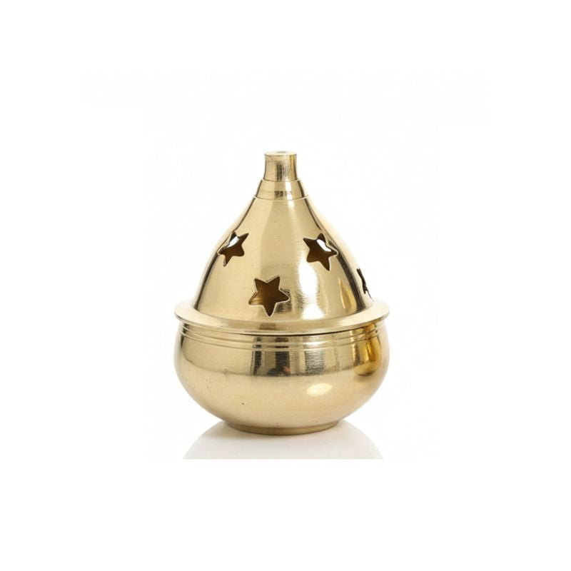 Porta Incienso - Quemador de Bronce Oval Mini