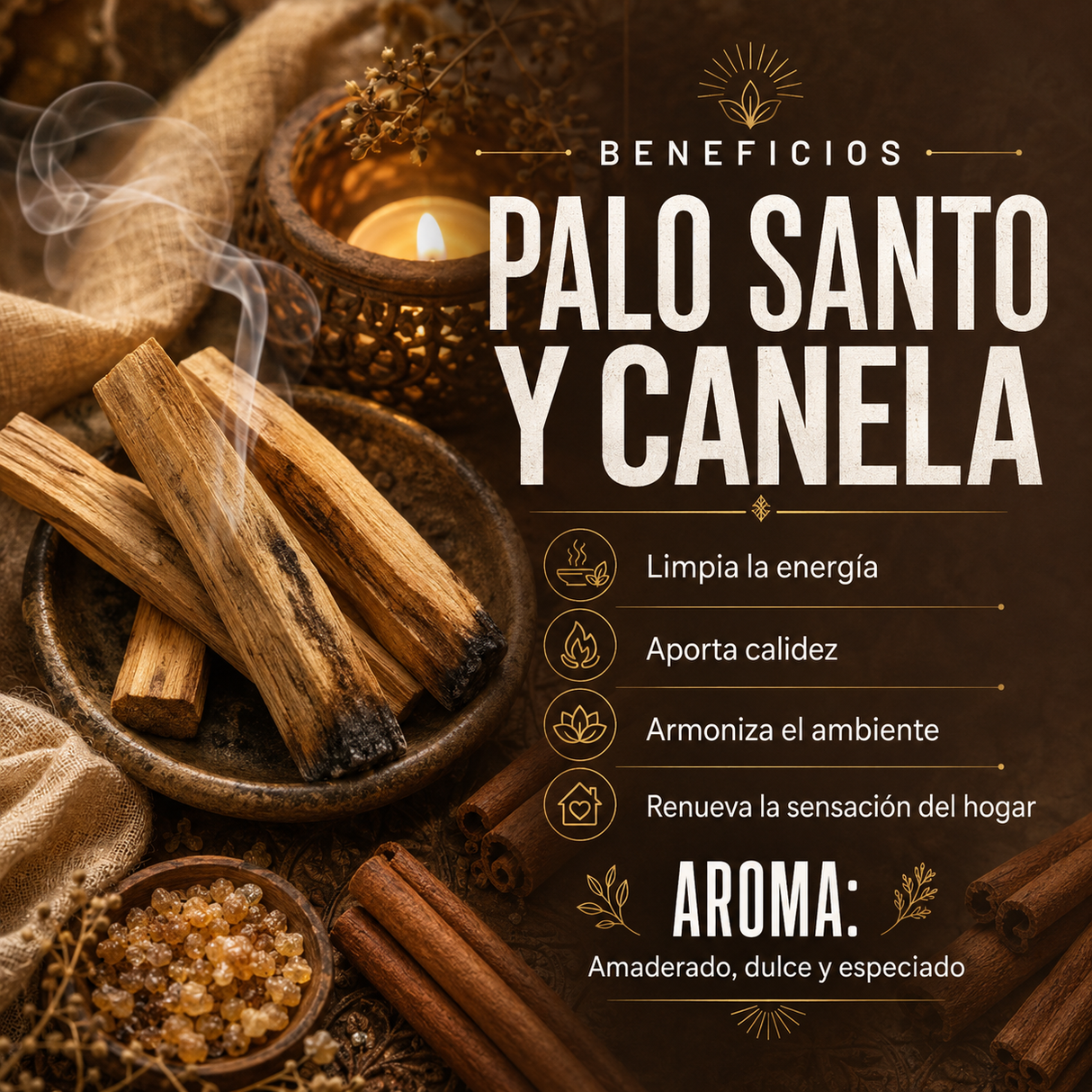 Incienso Palo Santo + Canela