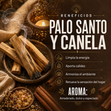 Sahumerio Palo Santo con Canela