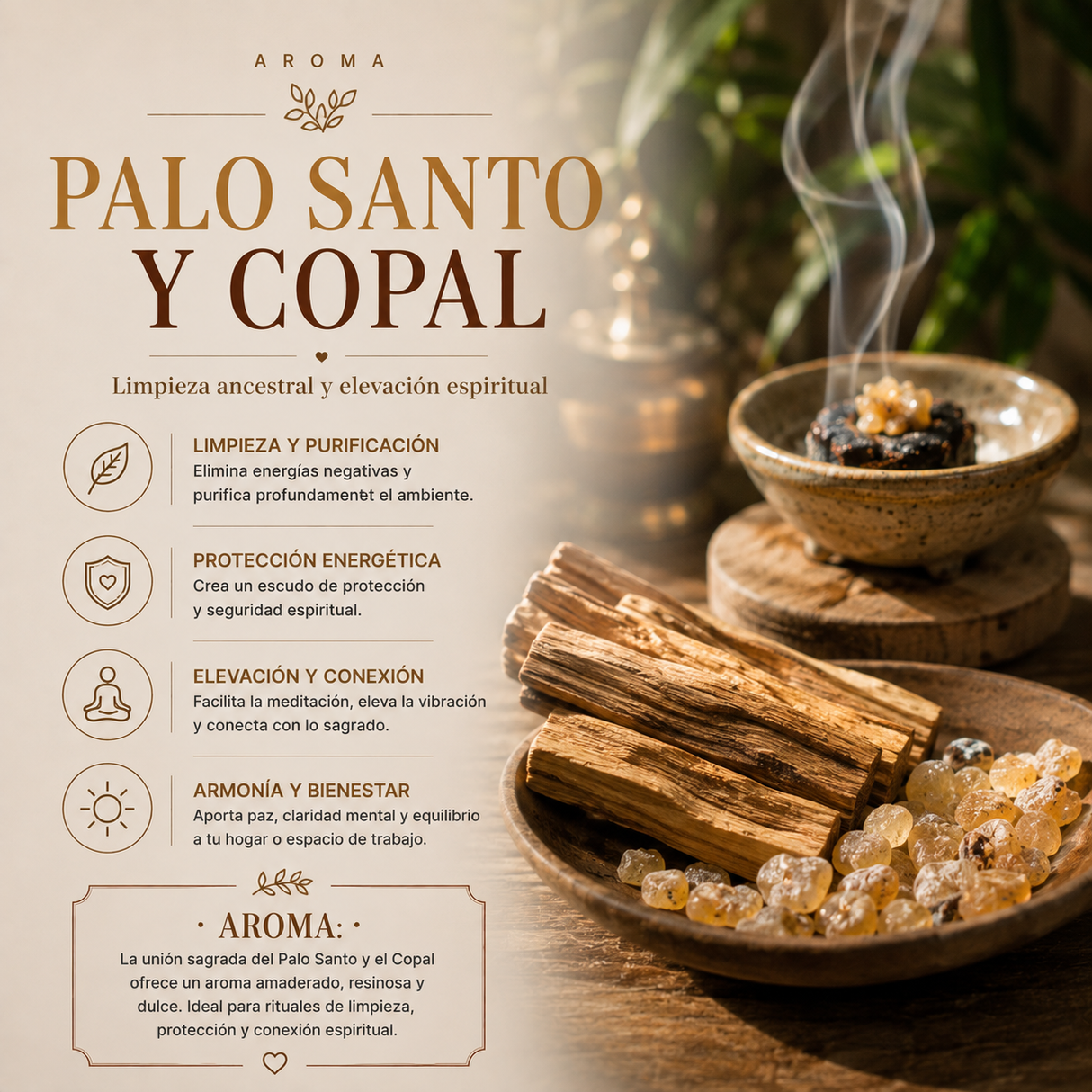 Incienso Palo Santo y Copal